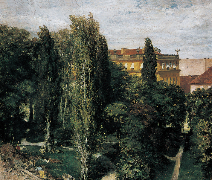  Adolpyh Von Menzel —— 阿尔伯特王子宫殿的花园